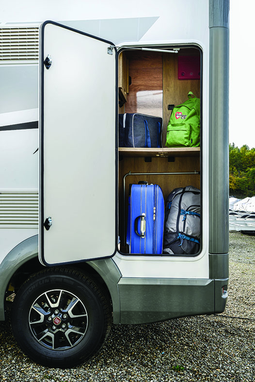 A large door at the rear gives you access to the back of the washroom wardrobe