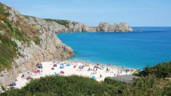 Porthcurno’s beach