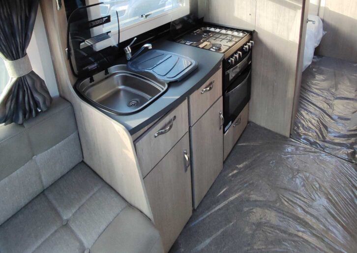 Kitchen area with plenty of worktop