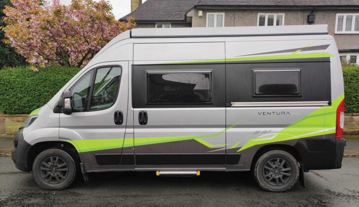 Ventura VR400 from the side, with its green decals