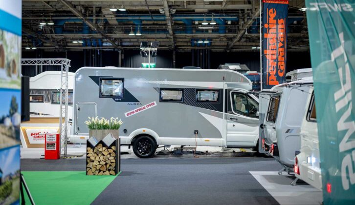 Alora motorhome at the Scottish Caravan, Motorhome and Holiday Home Show