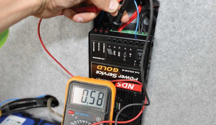 Using a multimeter to measure solar panel output