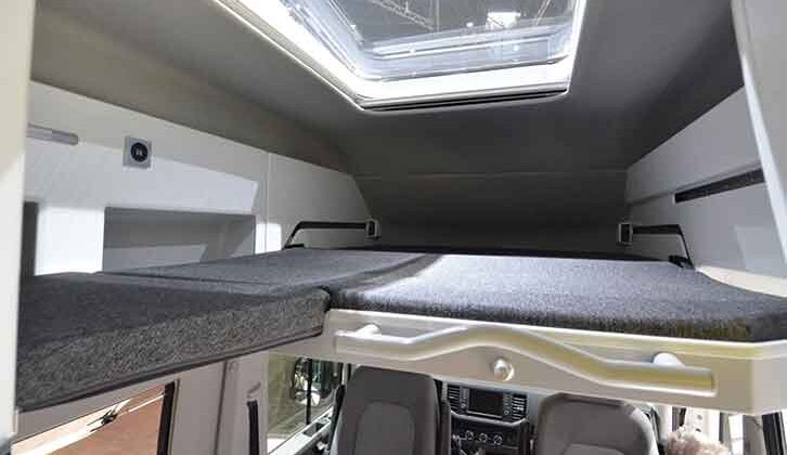 The overcab bed in the 600