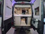 Looking inside the rear of the Hymer Grand Canyon S Crossover