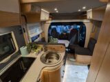 The lounge in the Hymer T600 Black Line