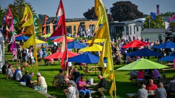 People relaxing at the 2024 Great Caravan, Motorhome and Holiday Home Show