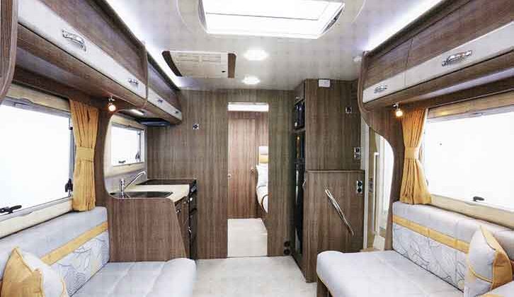 The interior of the 2018 Auto-Sleeper Burford Duo