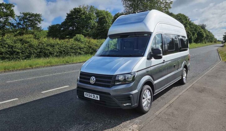 The Volkswagen Grand California 600 on the road