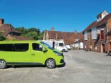 The campervan at The Golden Lion