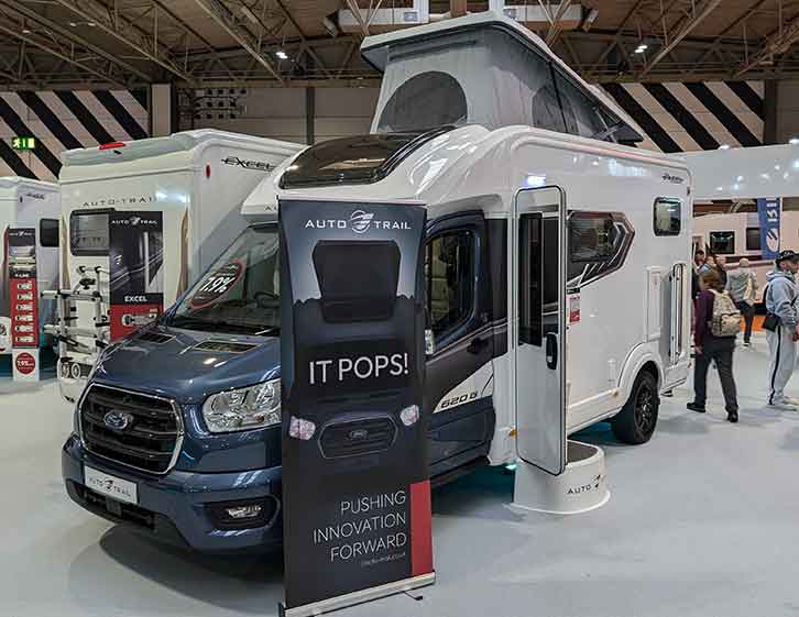 Auto-Trail's Excel range - with pop-up roofs