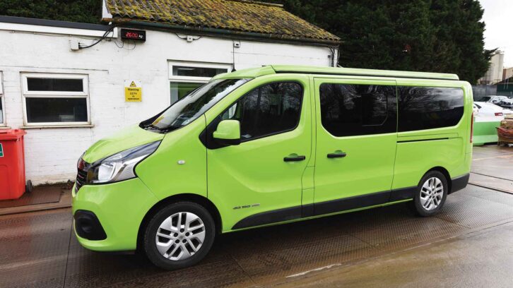 A Renault Trafic campervan