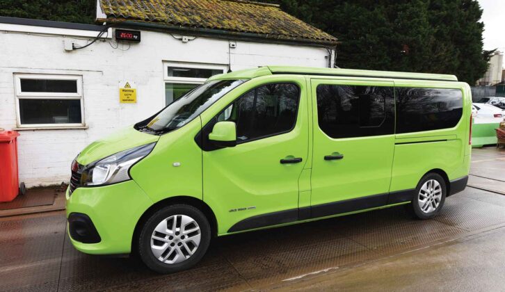 A Renault Trafic campervan