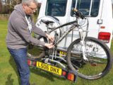 A towball-mounted bike rack